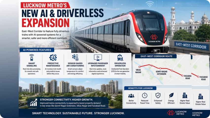 Lucknow Metro’s AI-Powered Driverless Expansion to Transform Urban Connectivity
